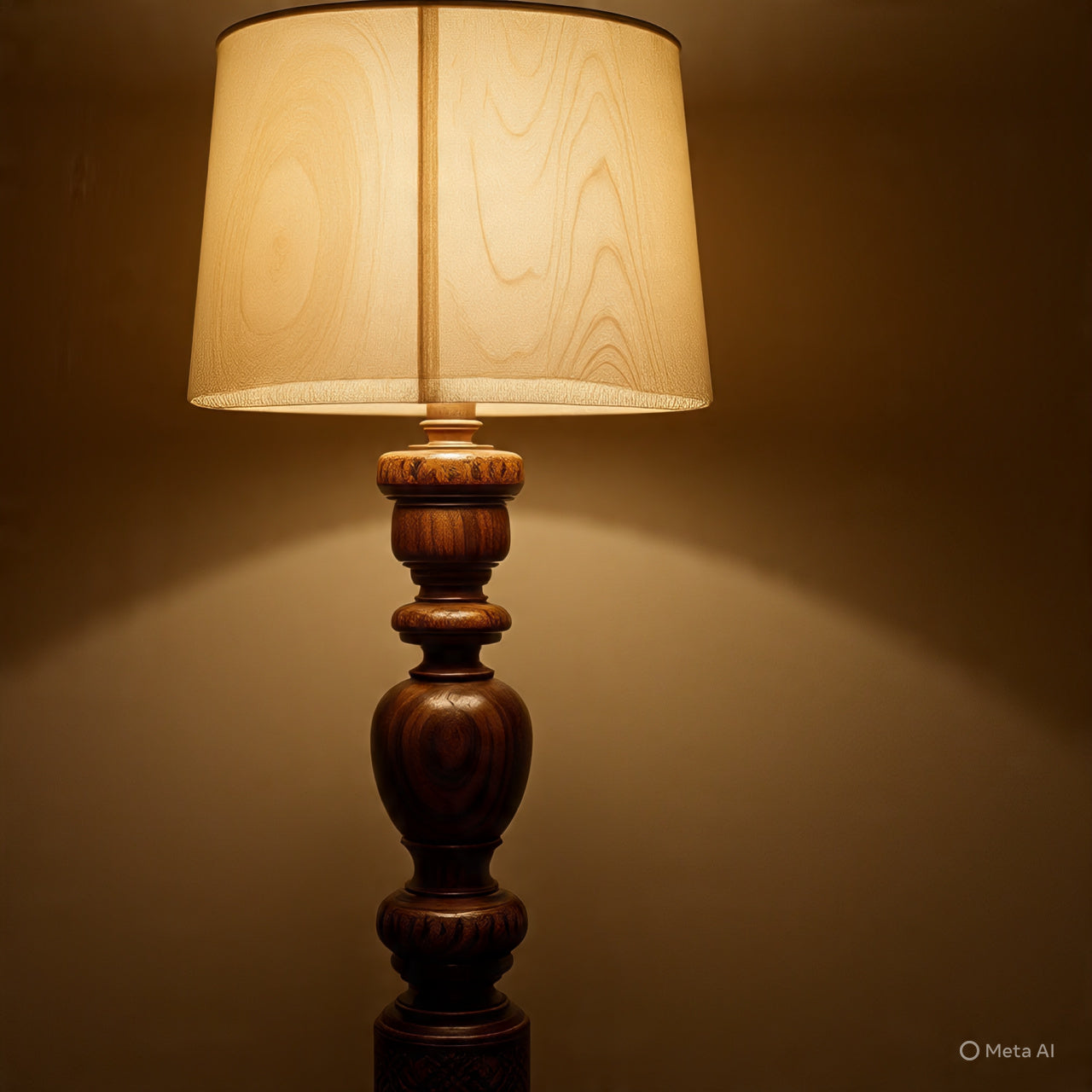 luxurious wooden lamp