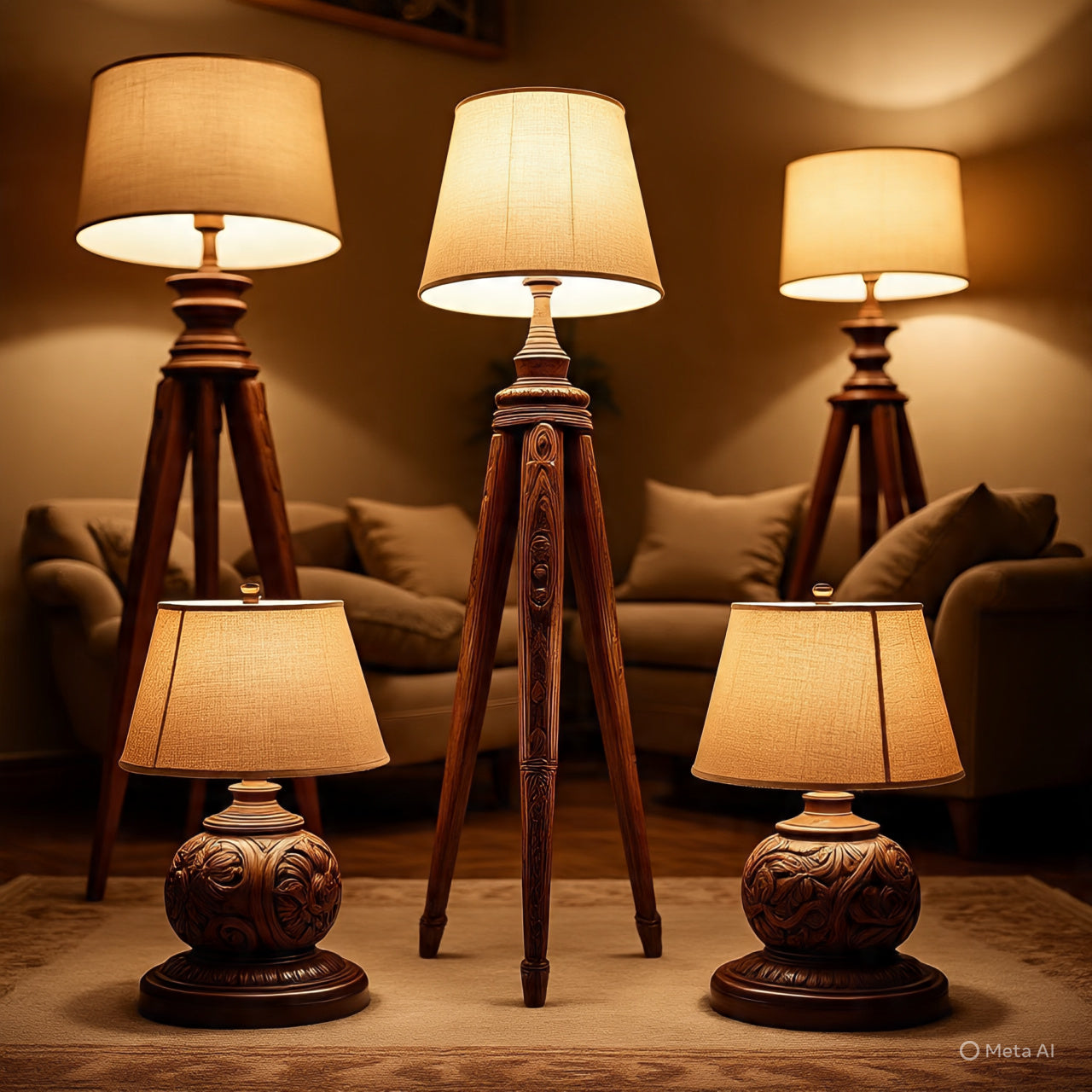 wooden premium lamp