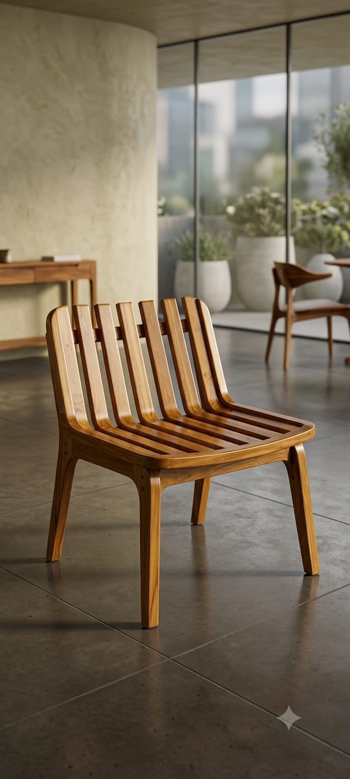 Kadamba Flow Slatted Chair