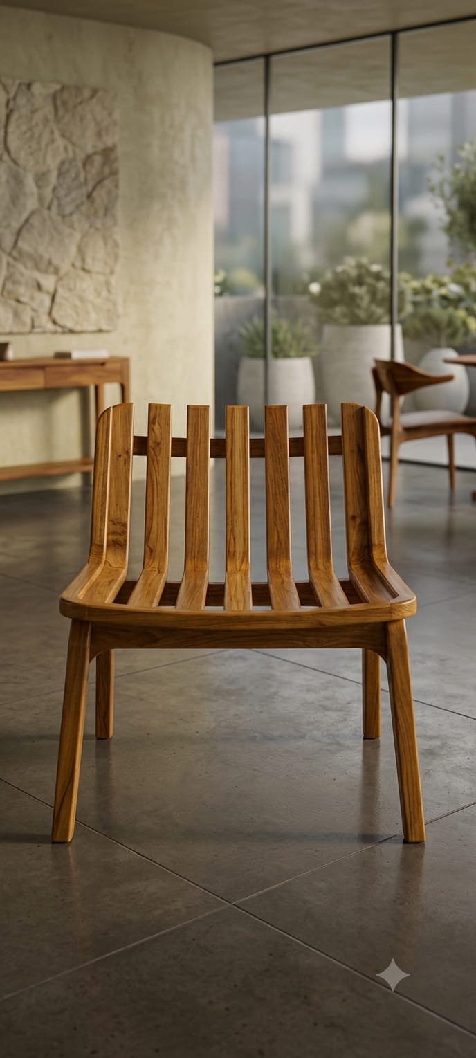 Kadamba Flow Slatted Chair